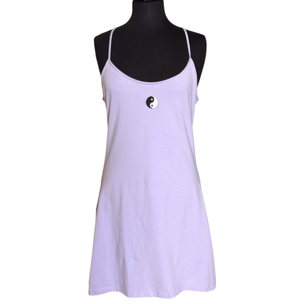 SO Goods For Life Spaghetti Strap Tank Purple Mini Dress Junior's Size XXL (NWT)